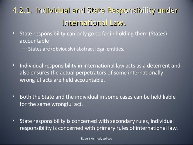 Responsibility in International Law