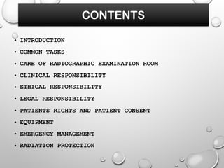 Responsibility of radiographer | PDF
