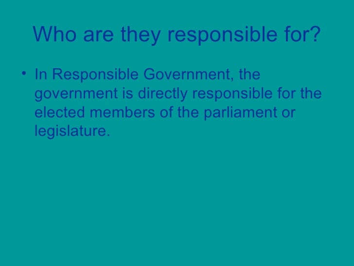 Responsible Government