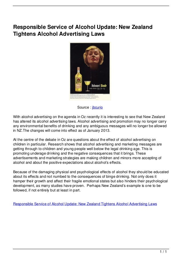Responsible Service of Alcohol Update New Zealand Tightens Alcohol