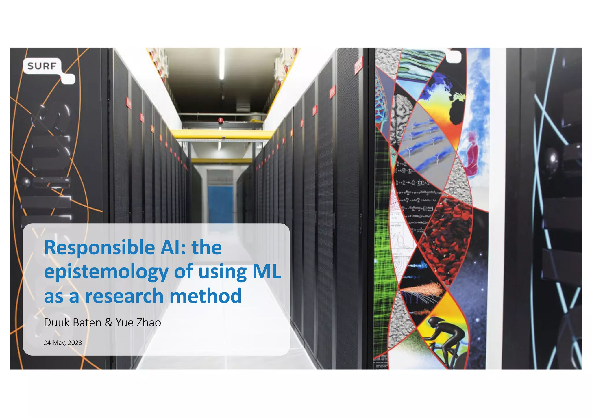 Responsible AI: the epistemology of using machine learning as a ...