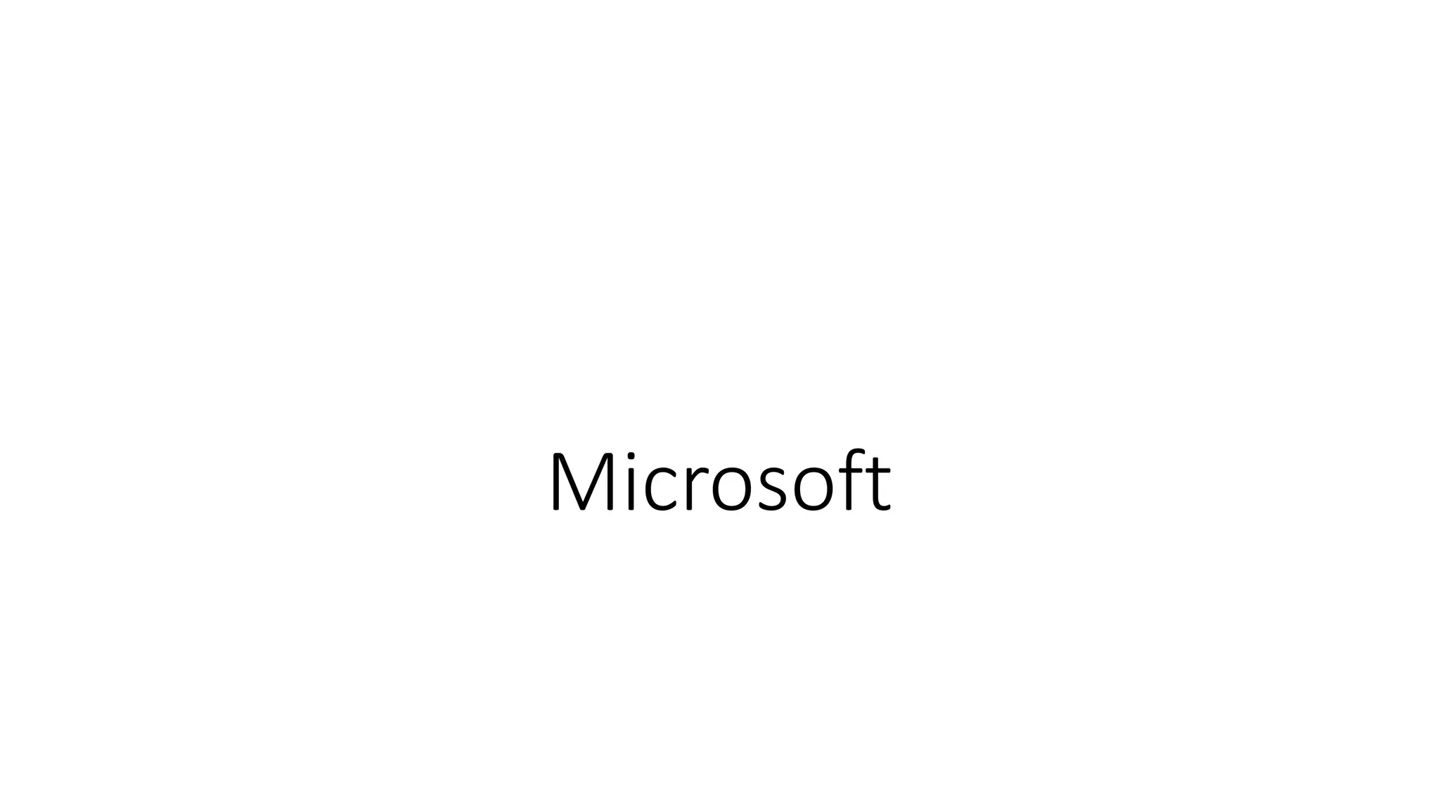 Microsoft
 