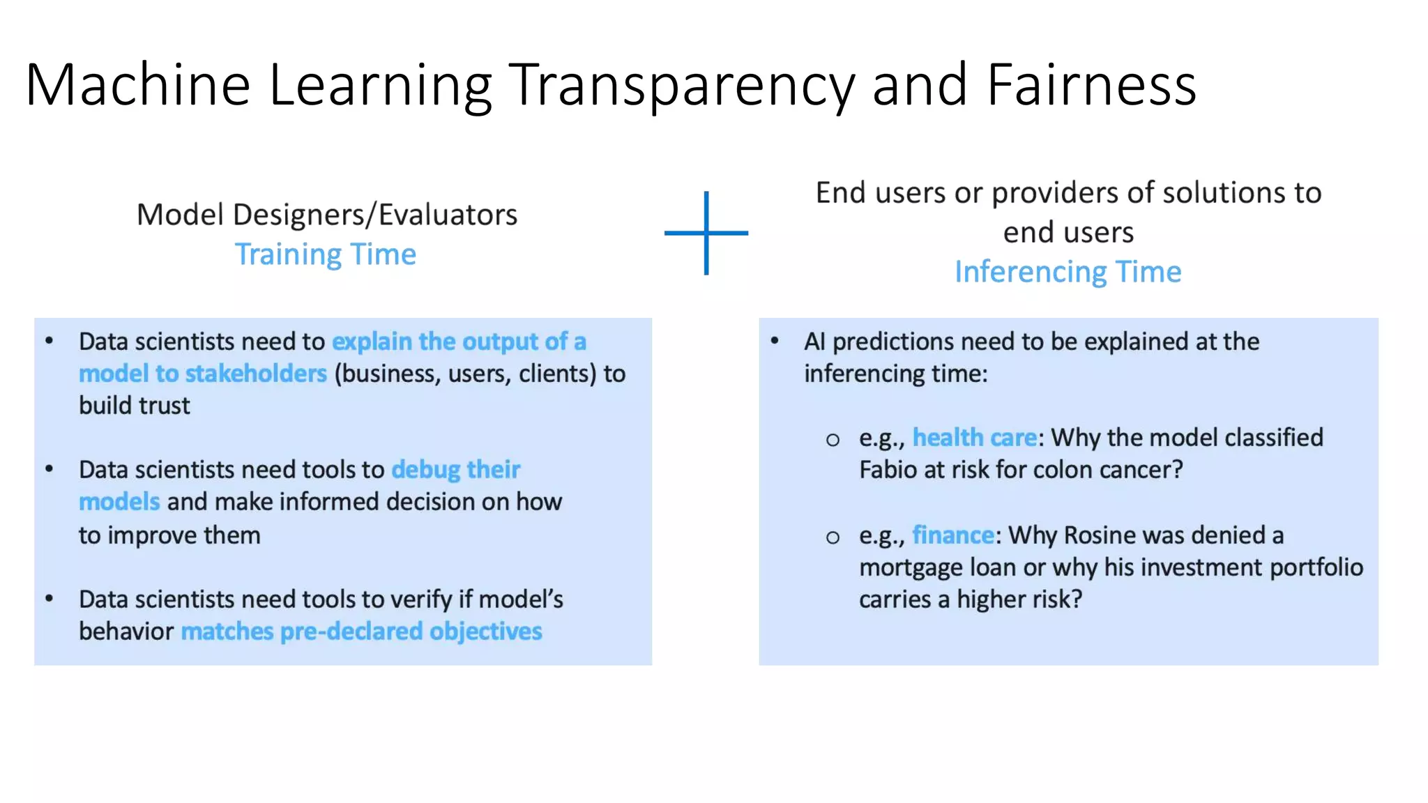 Machine Learning Transparency and Fairness
 