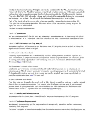 Responsible gaming framework | PDF | Casino and Gambling Video Games ...