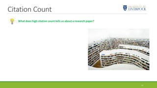 Citation Count
15
What does high citation count tells us about a research paper?
 