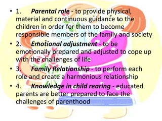 Responsible parenthood | PPTX