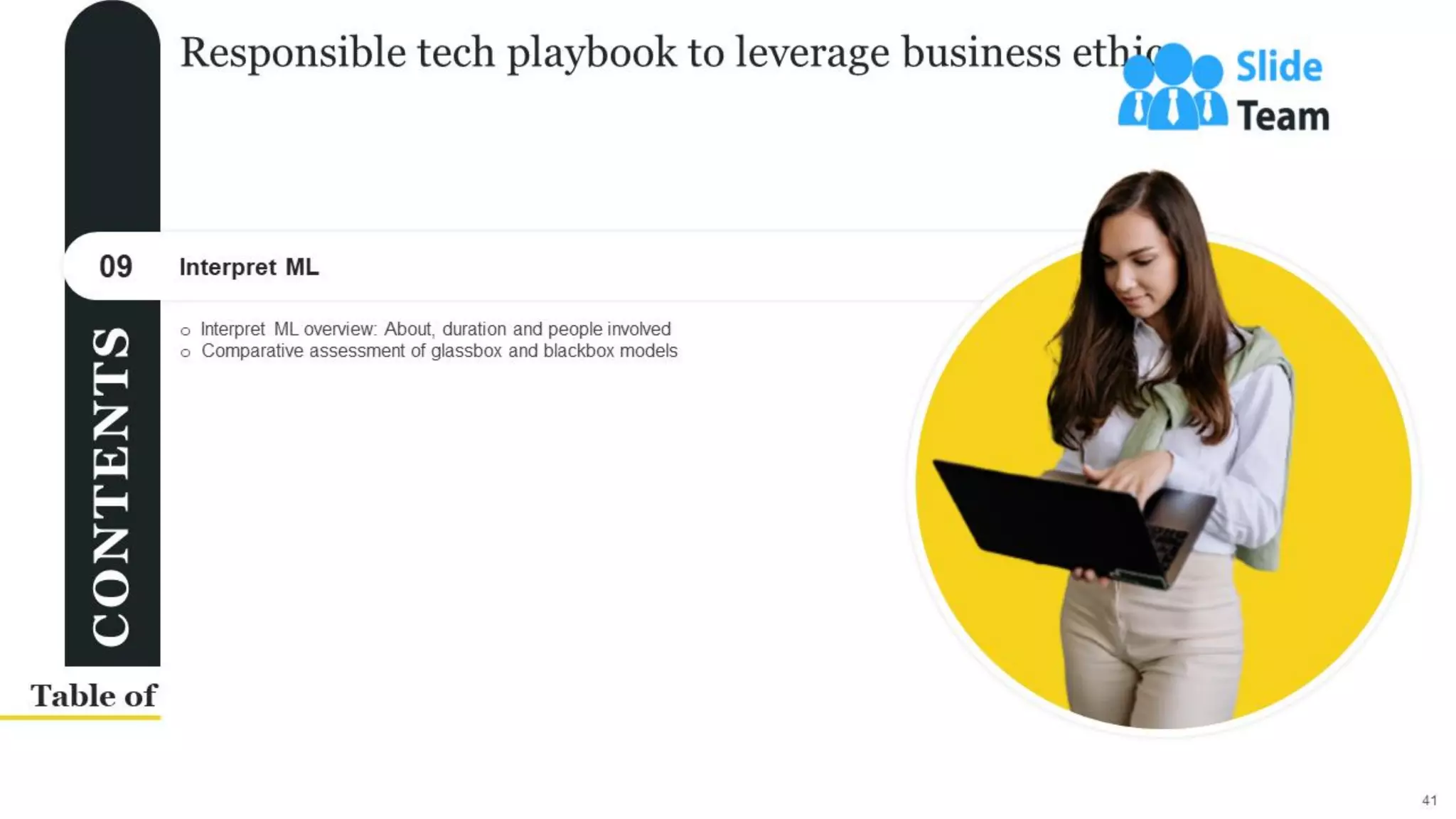 Responsible Tech Playbook To Leverage Business Ethics Powerpoint Presentation Slides