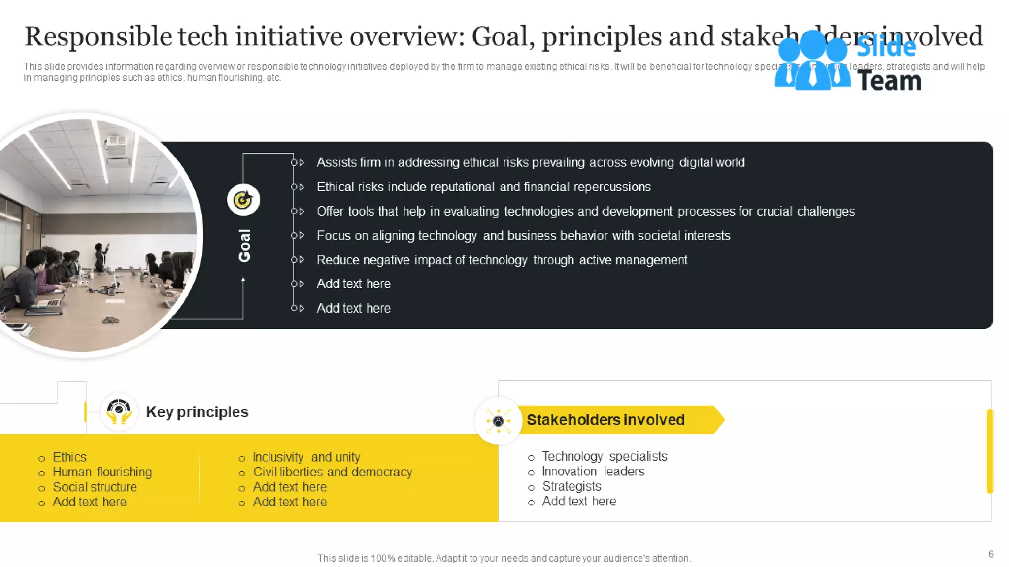 Responsible Tech Playbook To Leverage Business Ethics Powerpoint Presentation Slides