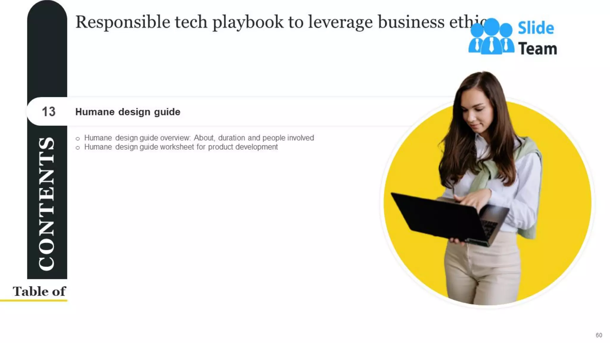 Responsible Tech Playbook To Leverage Business Ethics Powerpoint Presentation Slides