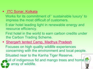 Responsible tourism initiatives in India | PPTX