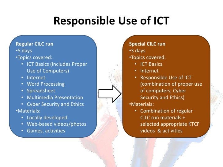 Responsible use of ict brief project report - feb 2011 Responsible use of ict brief project report - feb 2011