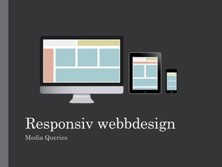Responsiv webbdesign
Media Queries
 