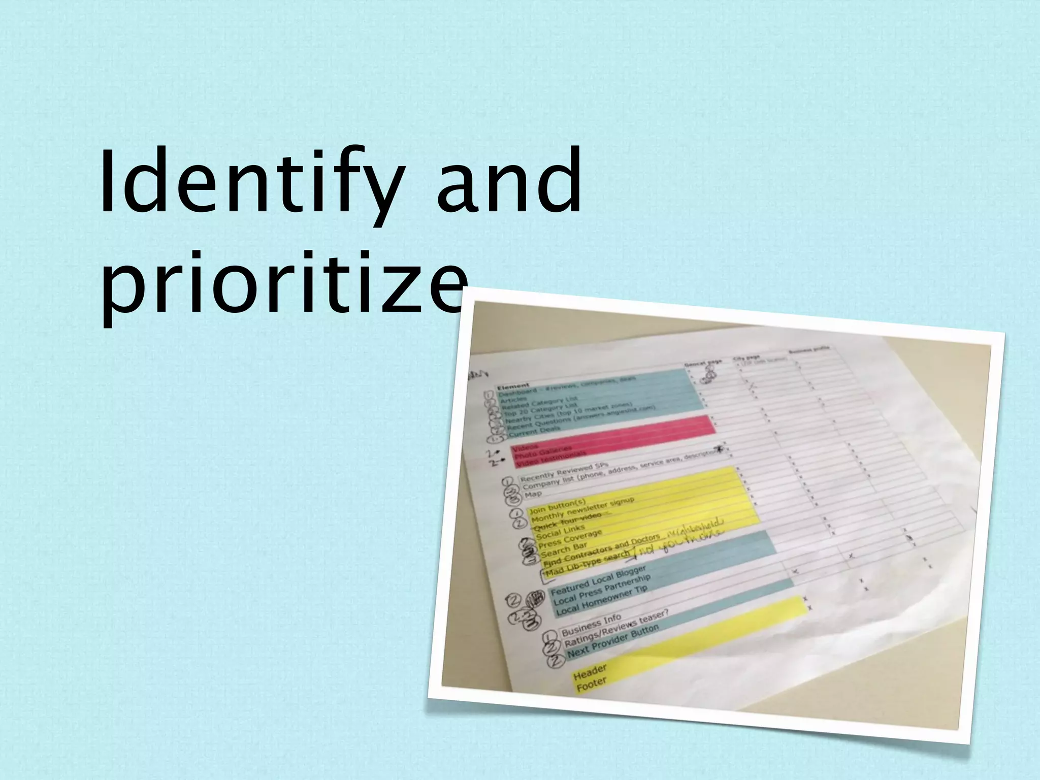 Decide on breakpoints.
                    ‹ Analytics = helpful
 
