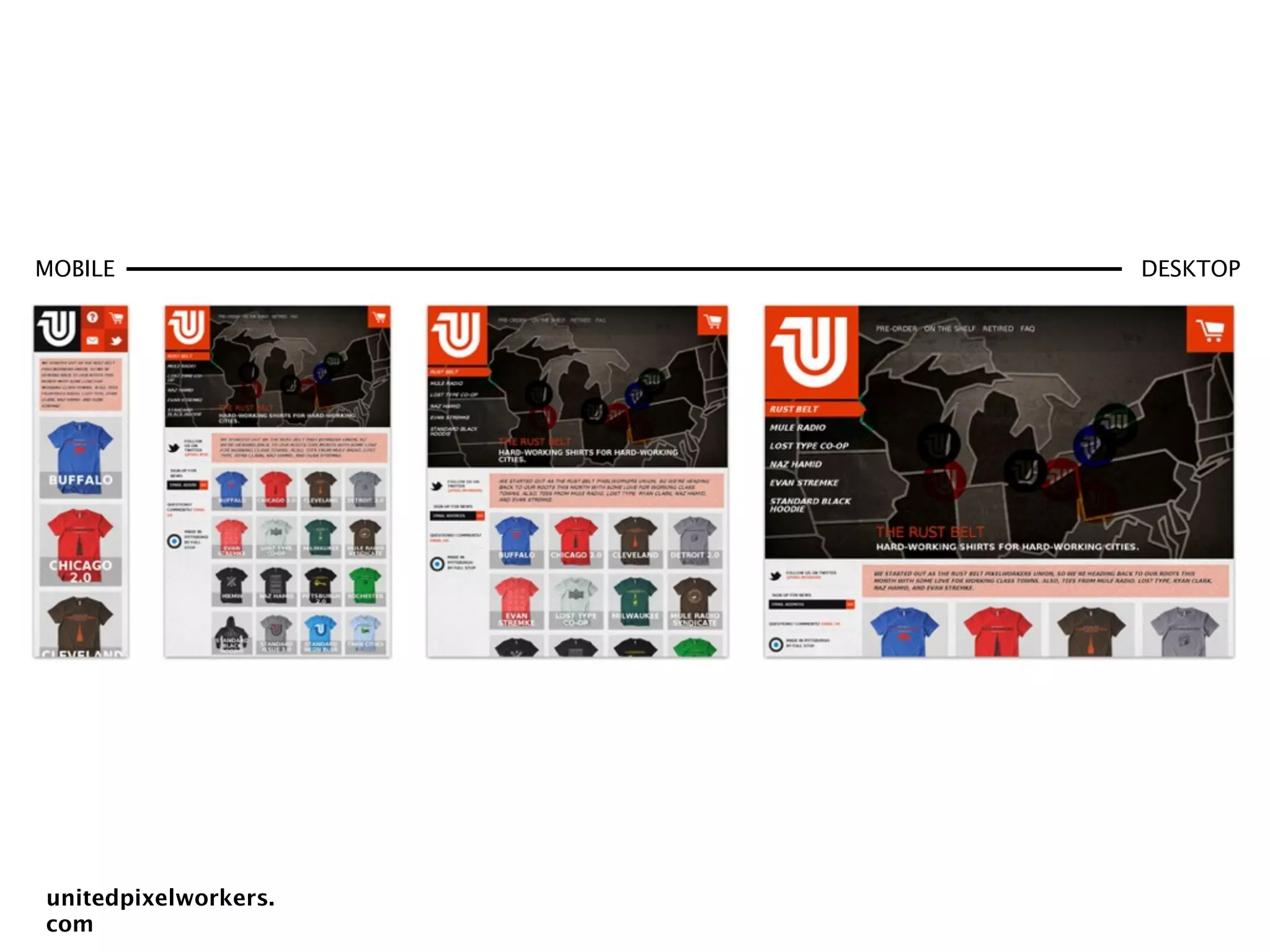 MOBILE                   DESKTOP




unitedpixelworkers.com
 