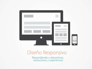 Diseño Responsivo: Respondiendo a dispositivos, resoluciones y experiencias.