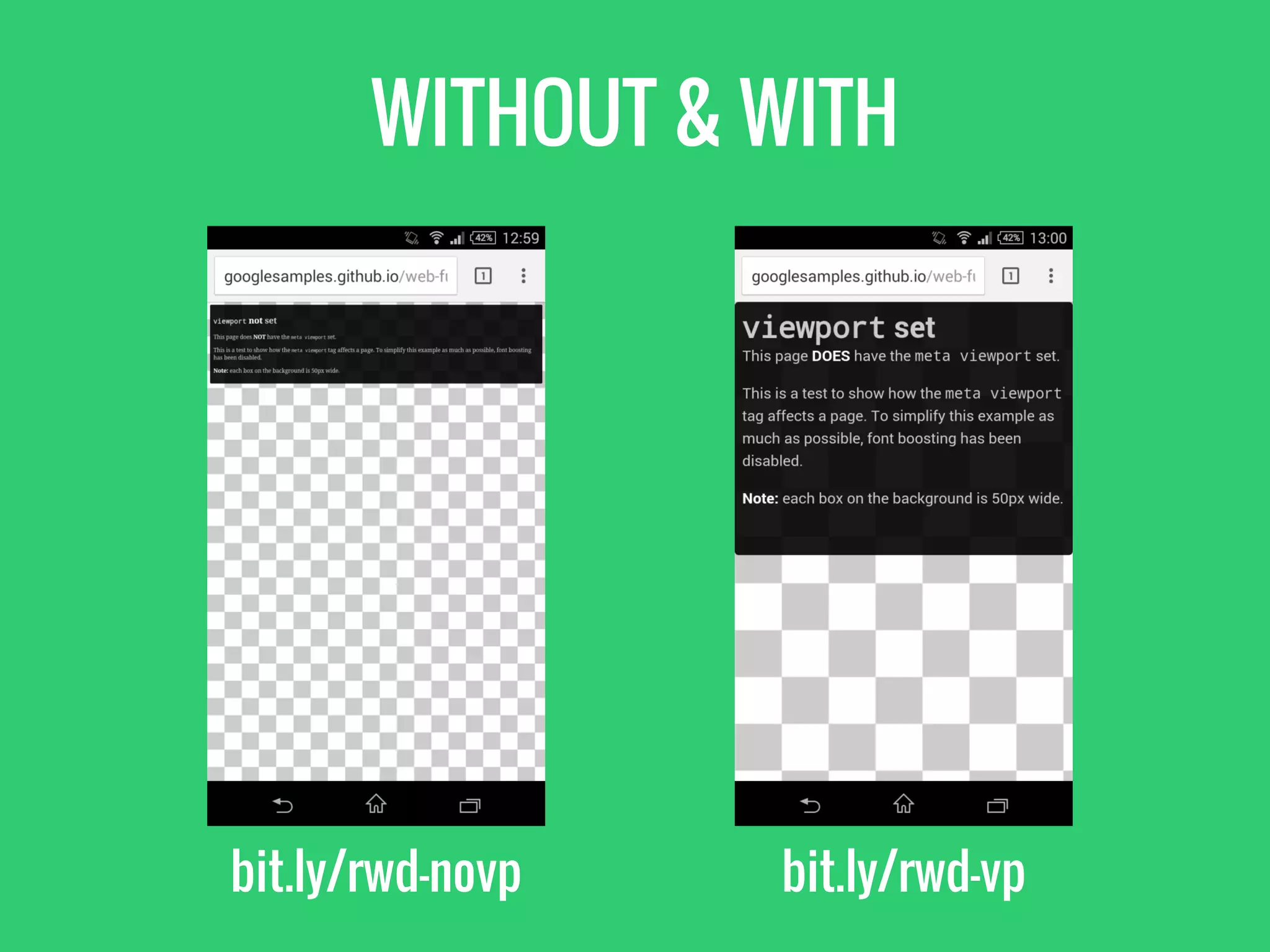 WITHOUT & WITH
bit.ly/rwd-novp bit.ly/rwd-vp
 