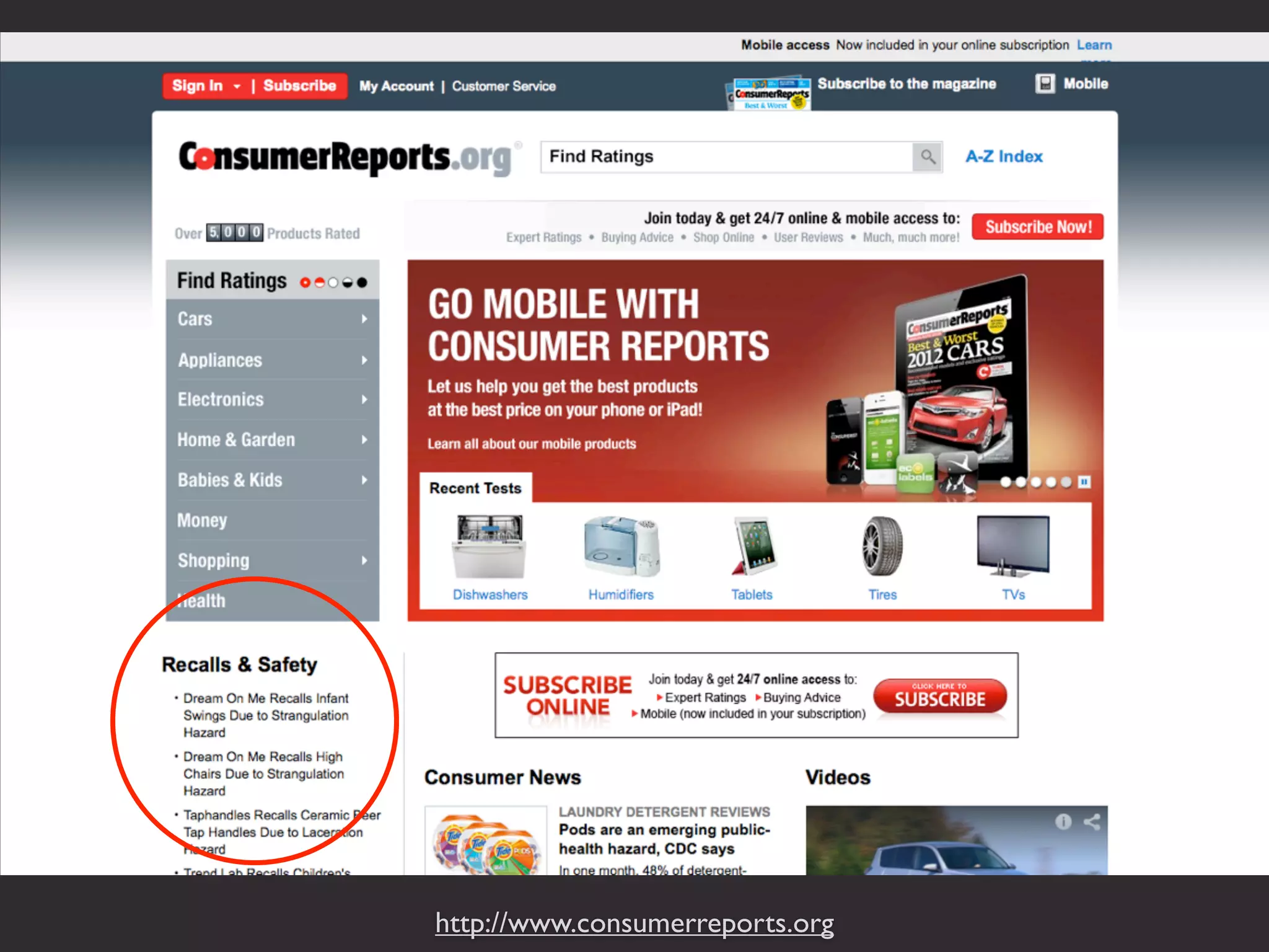 http://www.consumerreports.org
 