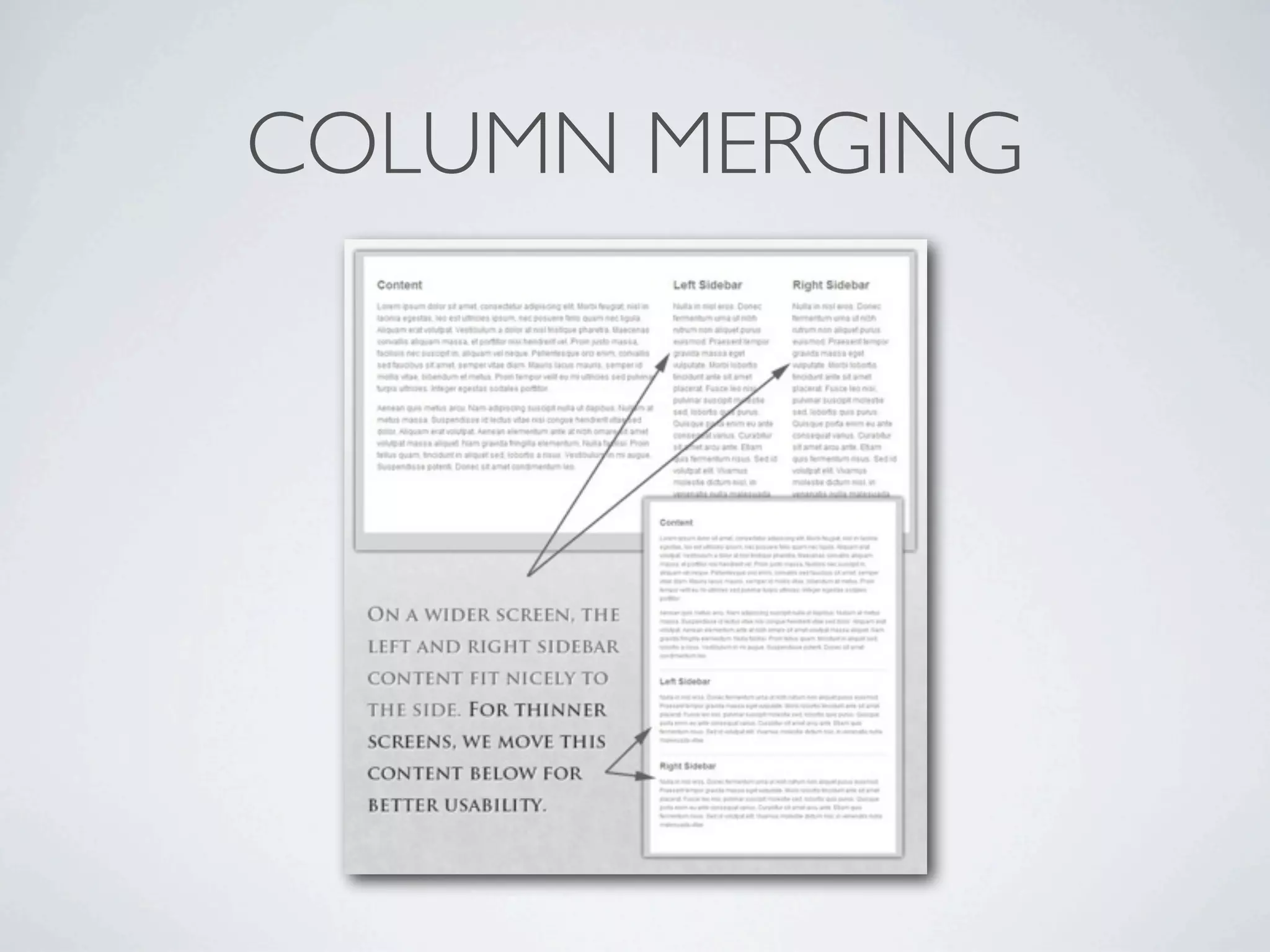 COLUMN MERGING
 
