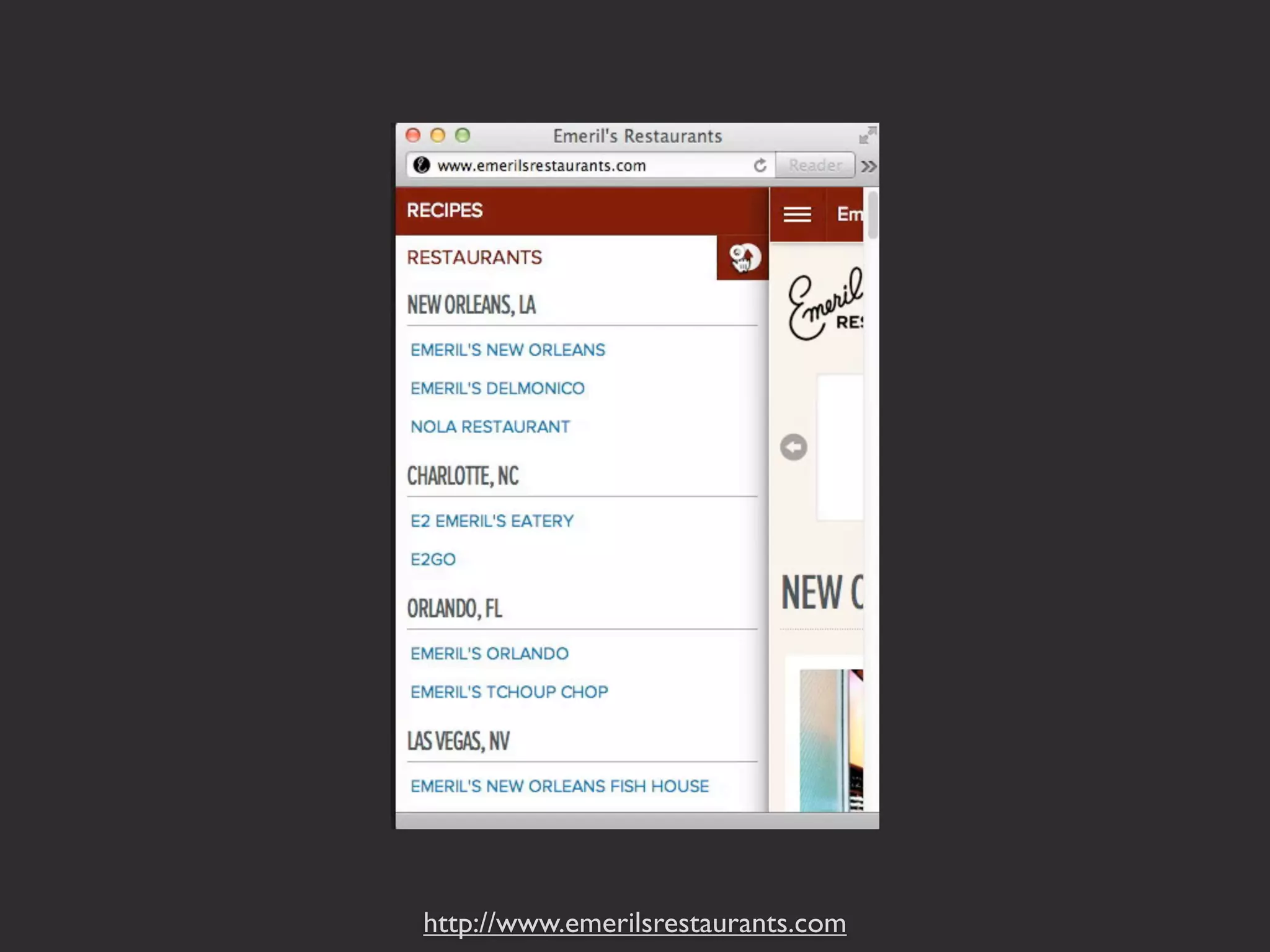 http://www.emerilsrestaurants.com
 