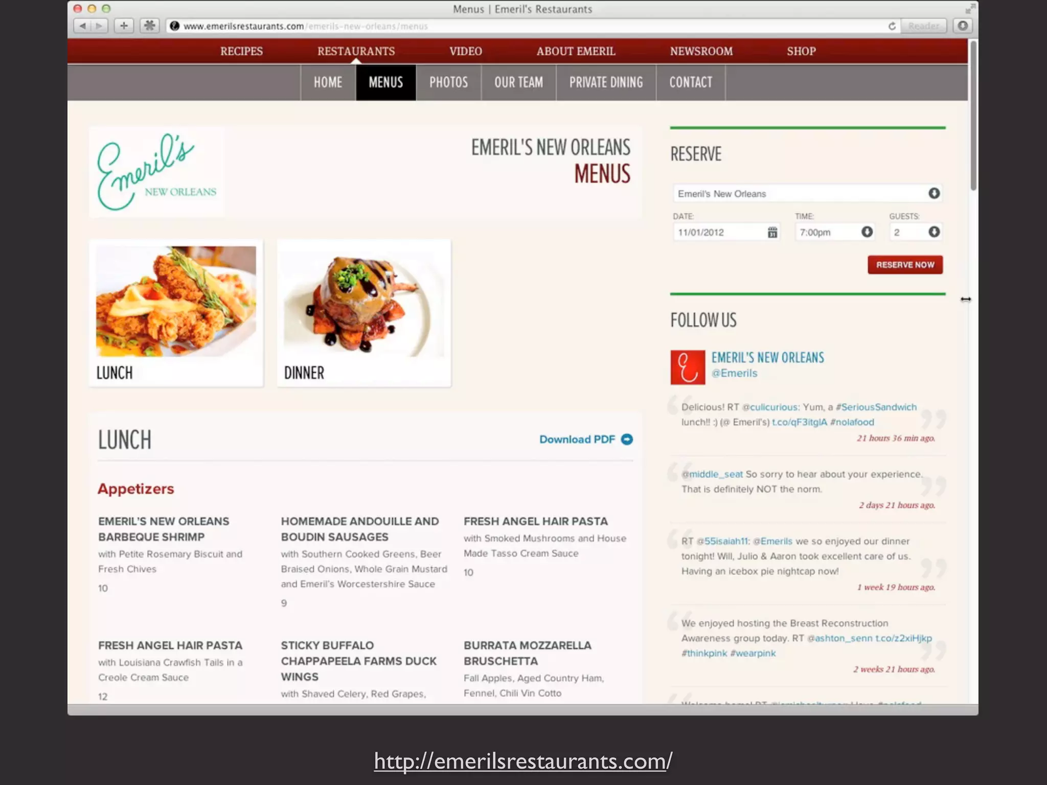 http://emerilsrestaurants.com/
 