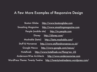 Responsive Design 