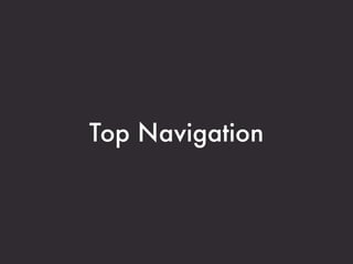 Top Navigation
 