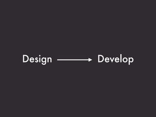 Design   Develop
 