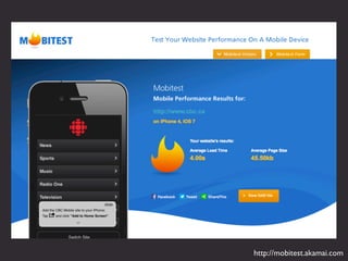 http://mobitest.akamai.com 
 