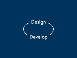 Design
Develop
 