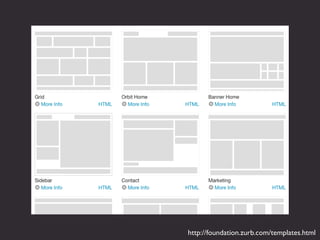 http://foundation.zurb.com/templates.html
 