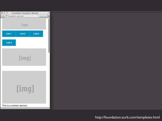 http://foundation.zurb.com/templates.html
 