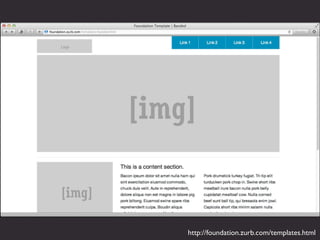 http://foundation.zurb.com/templates.html
 