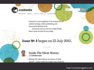 http://contentsmagazine.com/
 