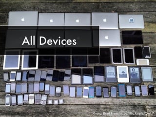 All Devices
Photo: Brad Frost https://ﬂic.kr/p/cfQwL7
 