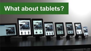 What about tablets?
 