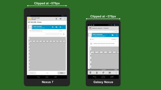 Nexus 7
Clipped at ~570px
Galaxy Nexus
Clipped at ~370px
 