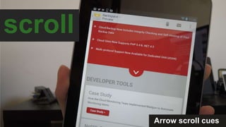 scroll
Arrow scroll cues
 