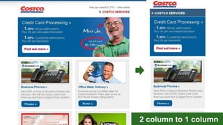 2 column to 1 column
 