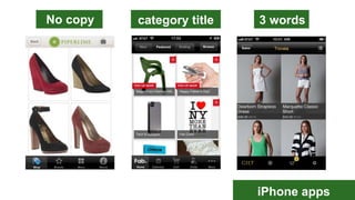 No copy category title 3 words
iPhone apps
 