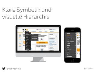 huk24.de@webinterface
Klare Symbolik und  
visuelle Hierarchie
 