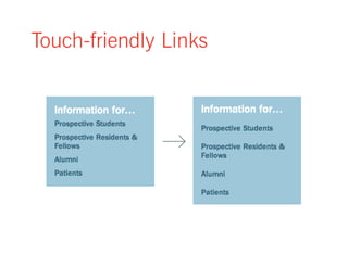 Touch-friendly Links 
 