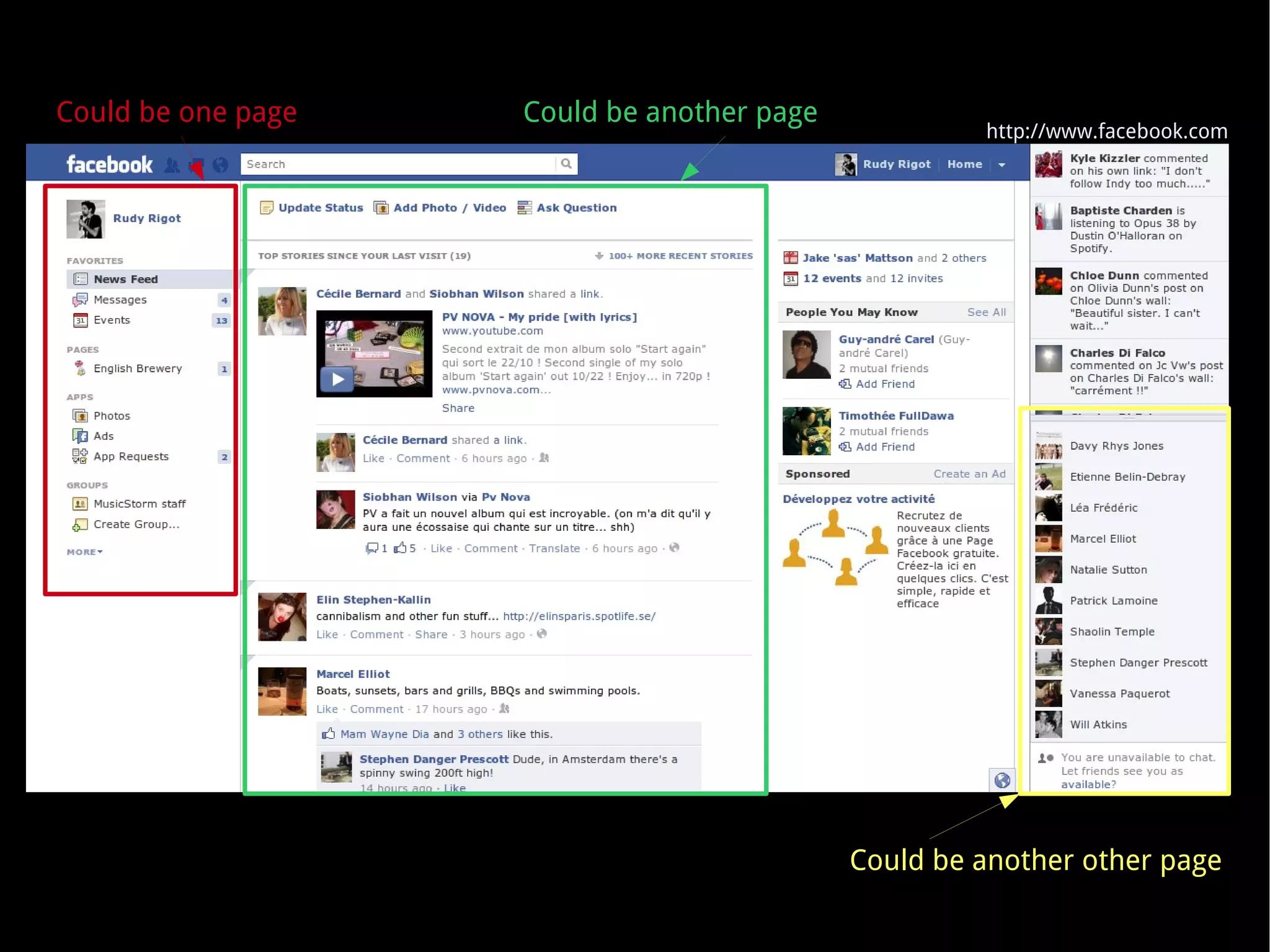 Could be one page Could be another page Could be another other page http://www.facebook.com 