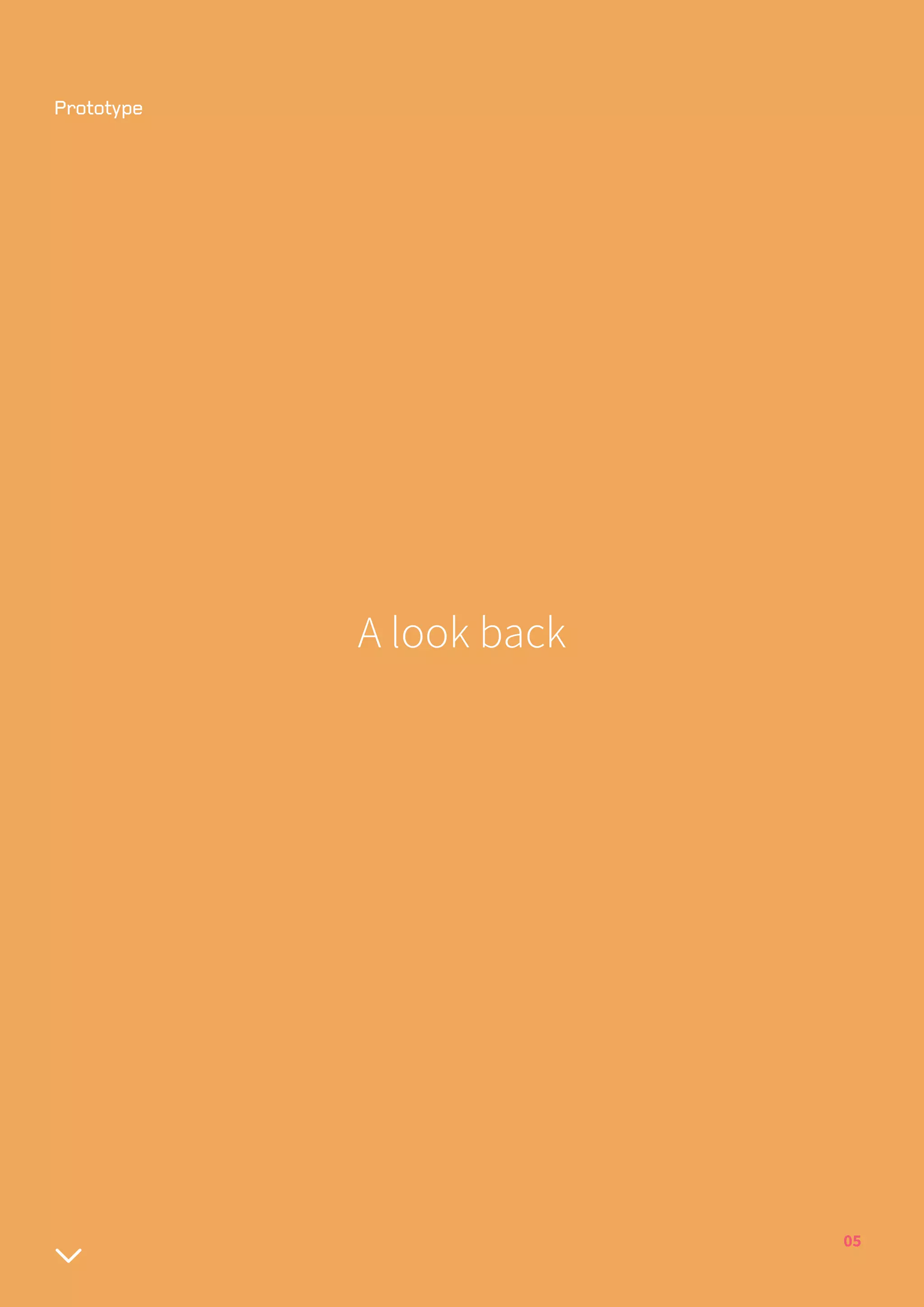05
A look back
 