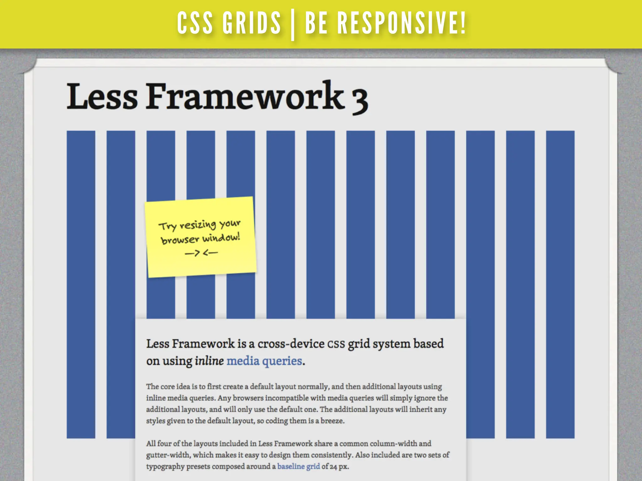 CSS GRIDS | BE RESPONSIVE!
 