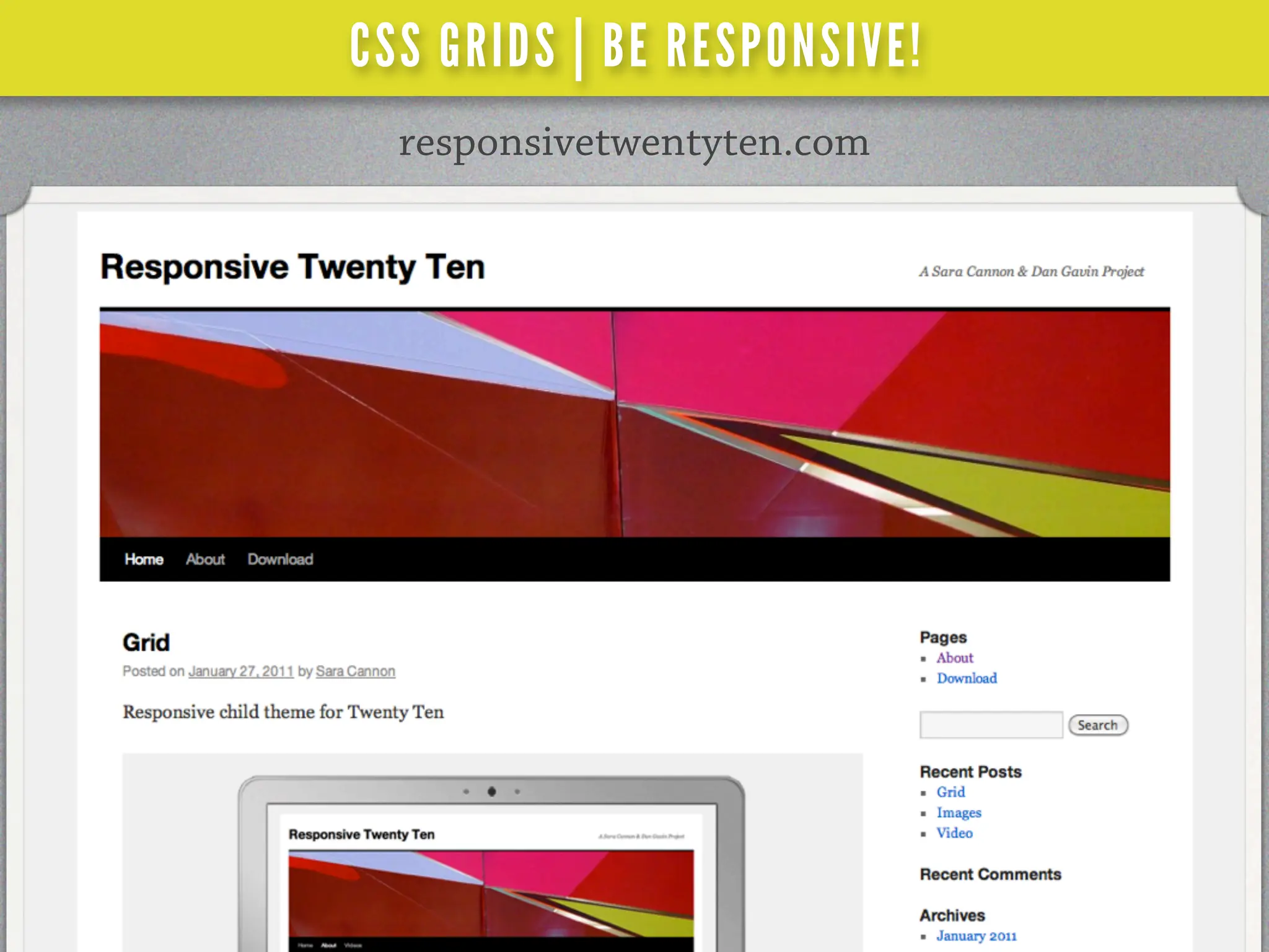 CSS GRIDS | BE RESPONSIVE!
  responsivetwentyten.com
 