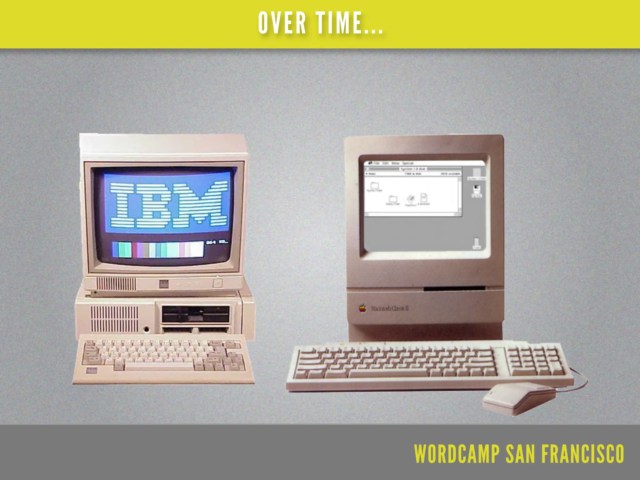 OVER TIME...




               WORDCAMP SAN FRANCISCO
 