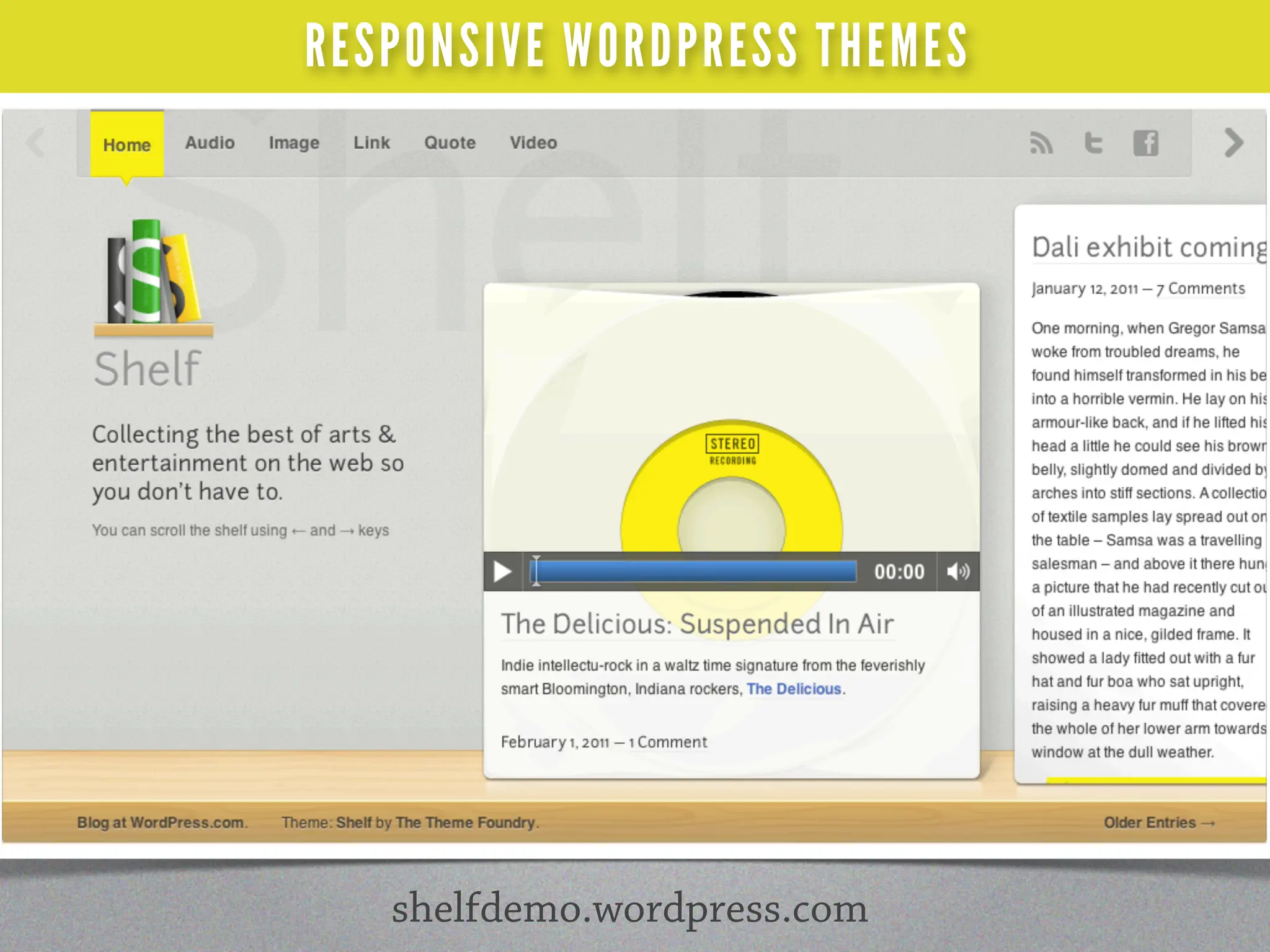RESPONSIVE WORDPRESS THEMES




   shelfdemo.wordpress.com
 