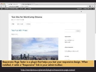 Using Responsive WordPress Themes