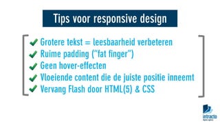 Responsive & mobile websites