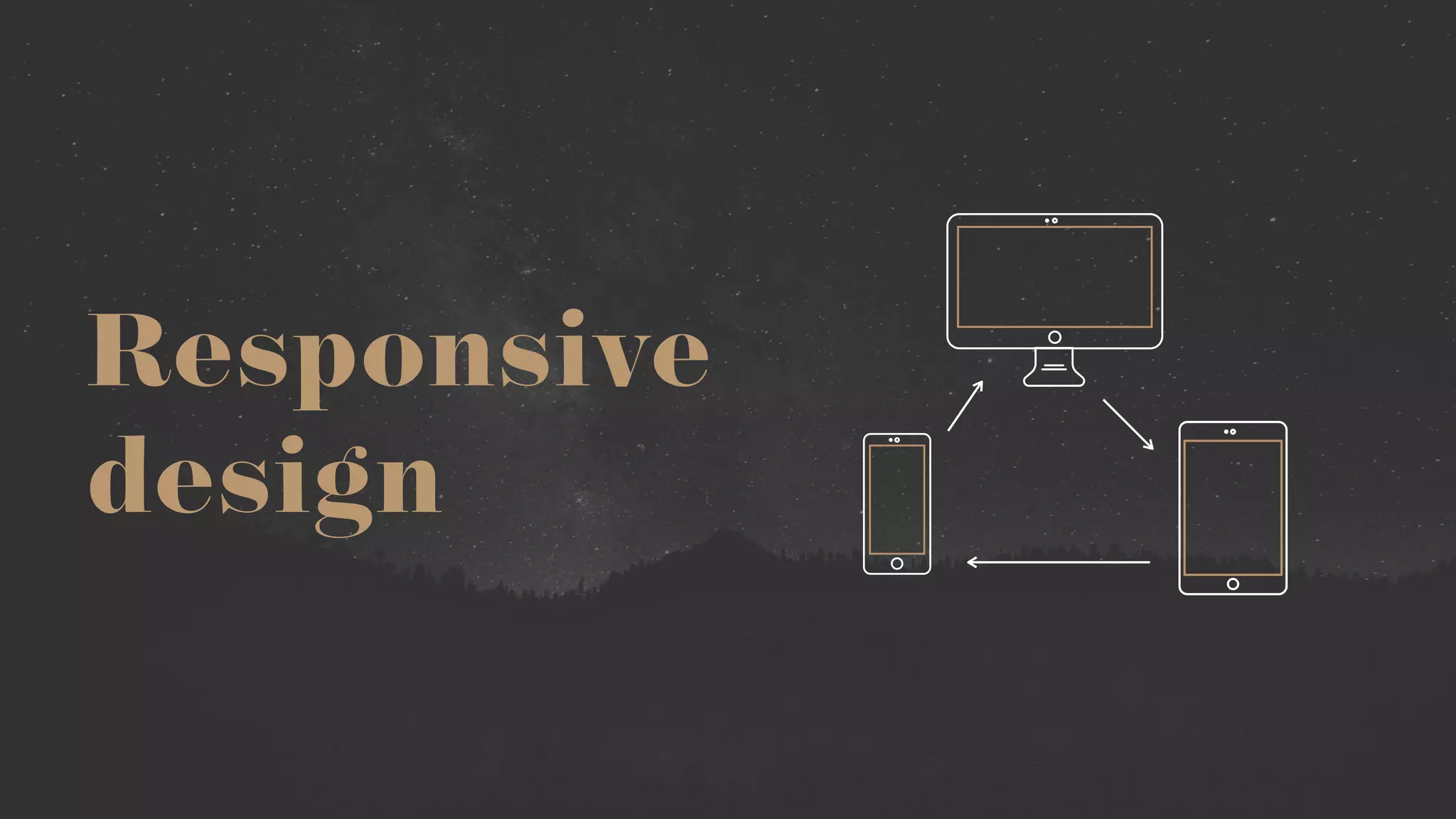Responsive
design
 